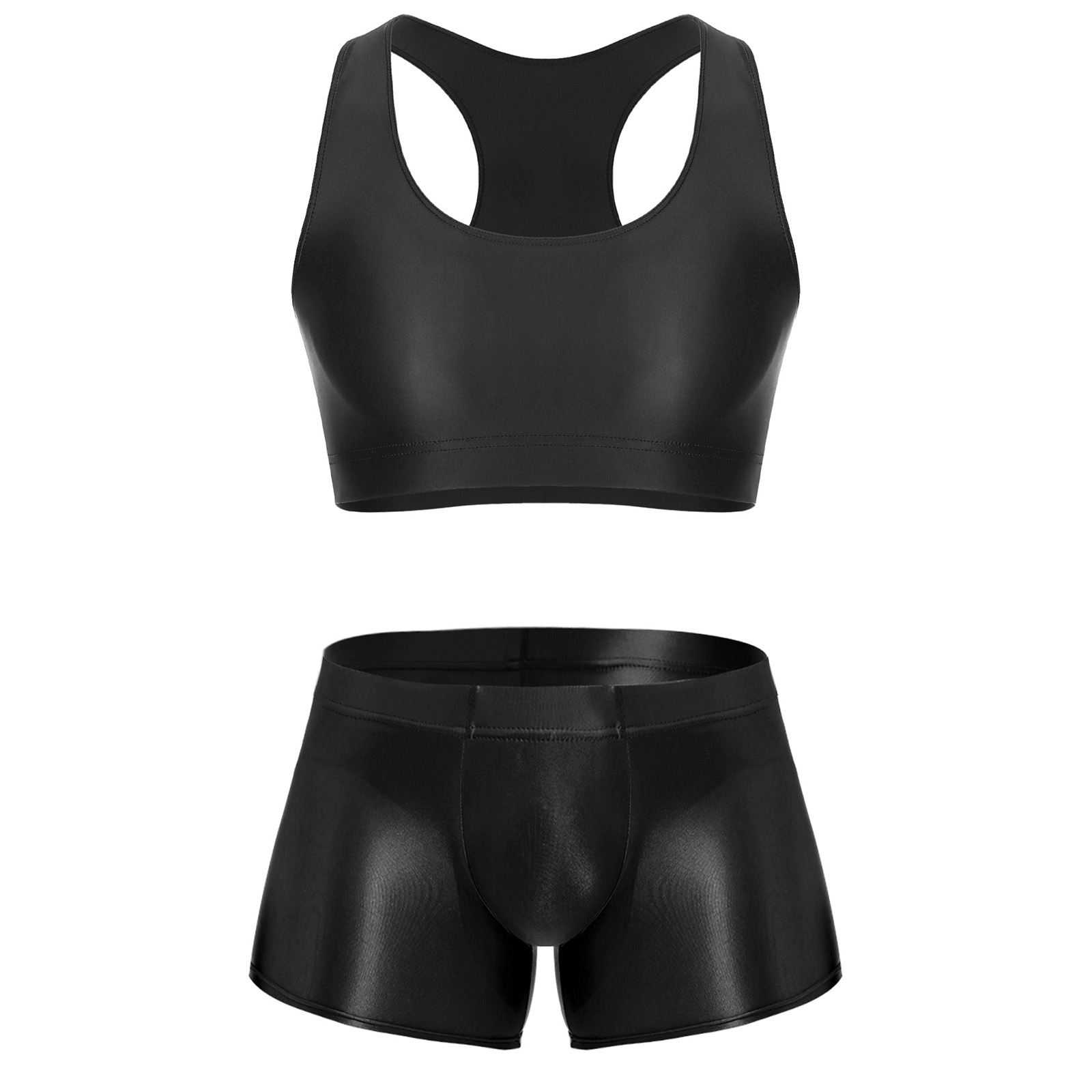 Underwear - ملابس رياضية لامعة ومرنة للرجال، تشمل