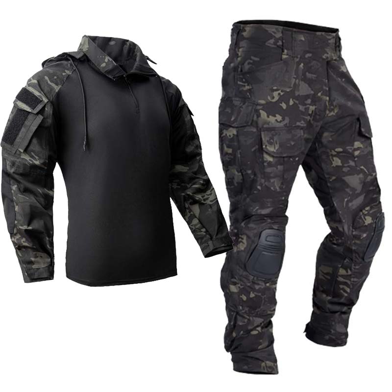 Tactical Military Shirt Cargo - بدلة تكتيكية رجالية للتدريبات الخارجية، قمصان