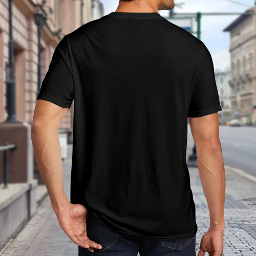 تي شيرت رجالي أسود لعيد الميلا - مراجعة Short Sleeve Bowling Shirt Retro وسعره