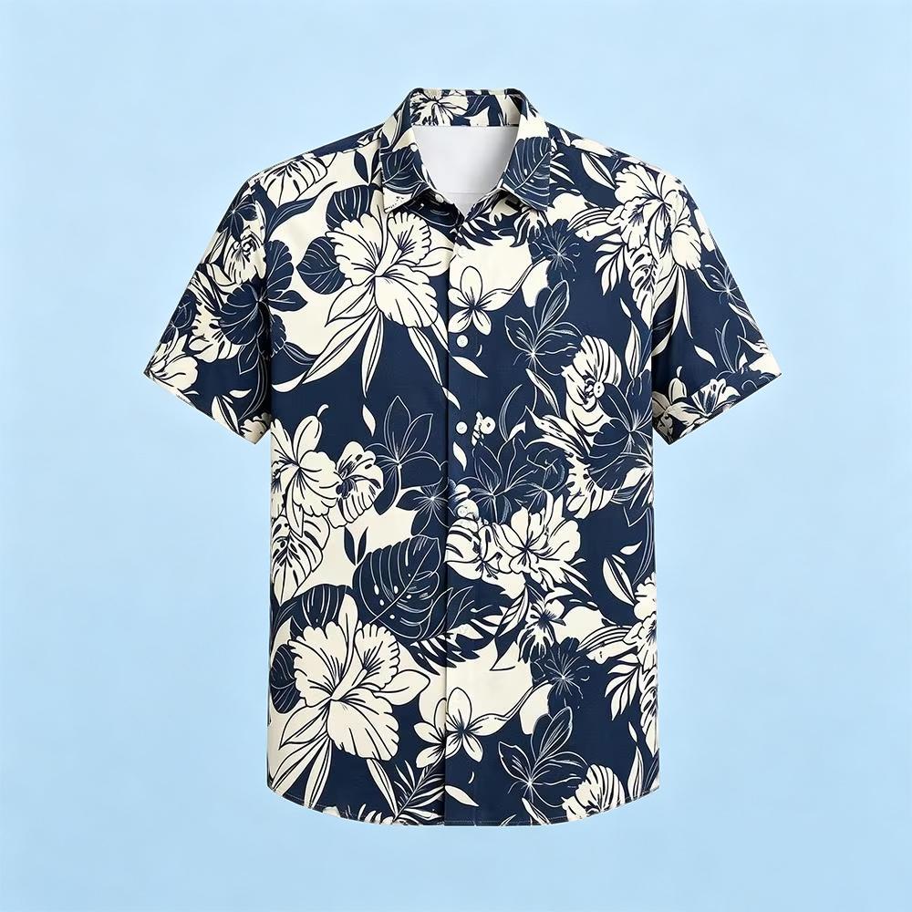 قميص هاواي رجالي بطبعة نباتية  - مراجعة Vintage Hawaiian Floral Shirt وسعره