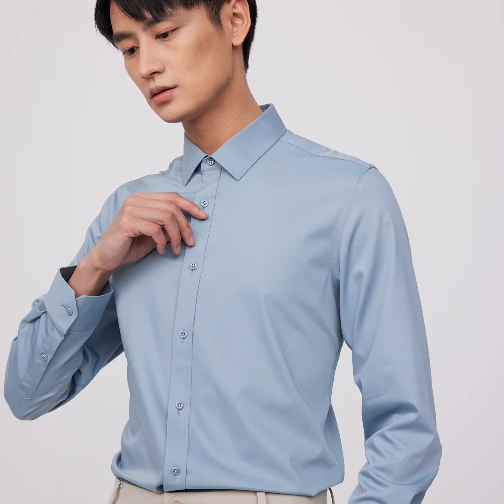 قميص رجالي رسمي غير قابل للكي، - مراجعة Breathable Bamboo Fiber Shirt Non Iron وسعره