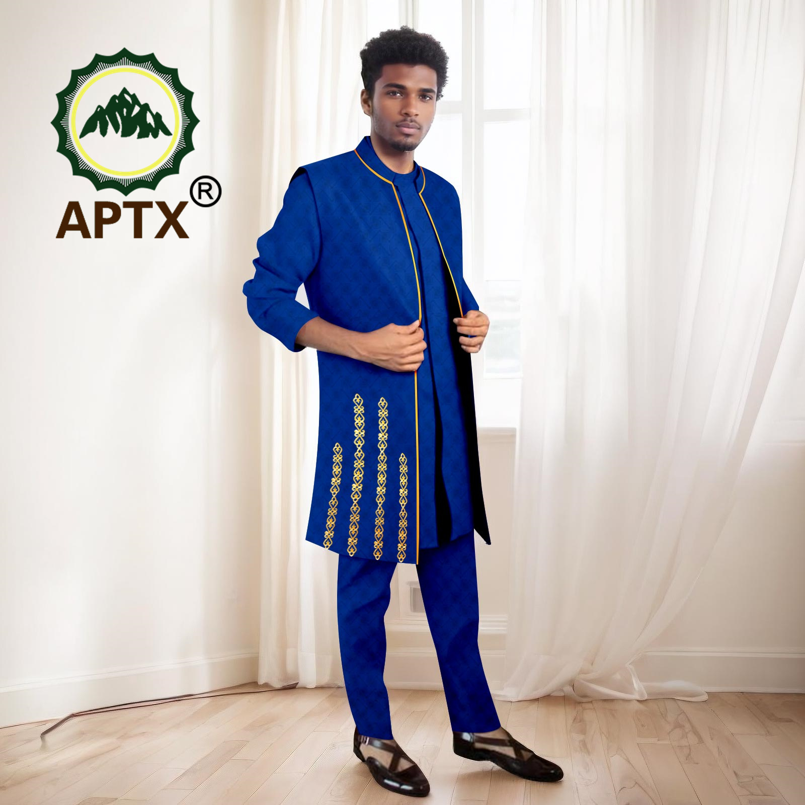 الدعاوى الرجال الأفريقية مجموع - مراجعة Mandarin Collar Formal Shirt Slim Fit وسعره