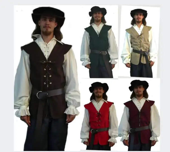 قمصان القرون الوسطى تكدرت القو - مراجعة Medieval Gothic Lace Up Pirate Shirt وسعره