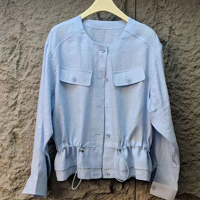 جاكيت خفيف من الكتان برباط قاب - مراجعة Jackets وسعره