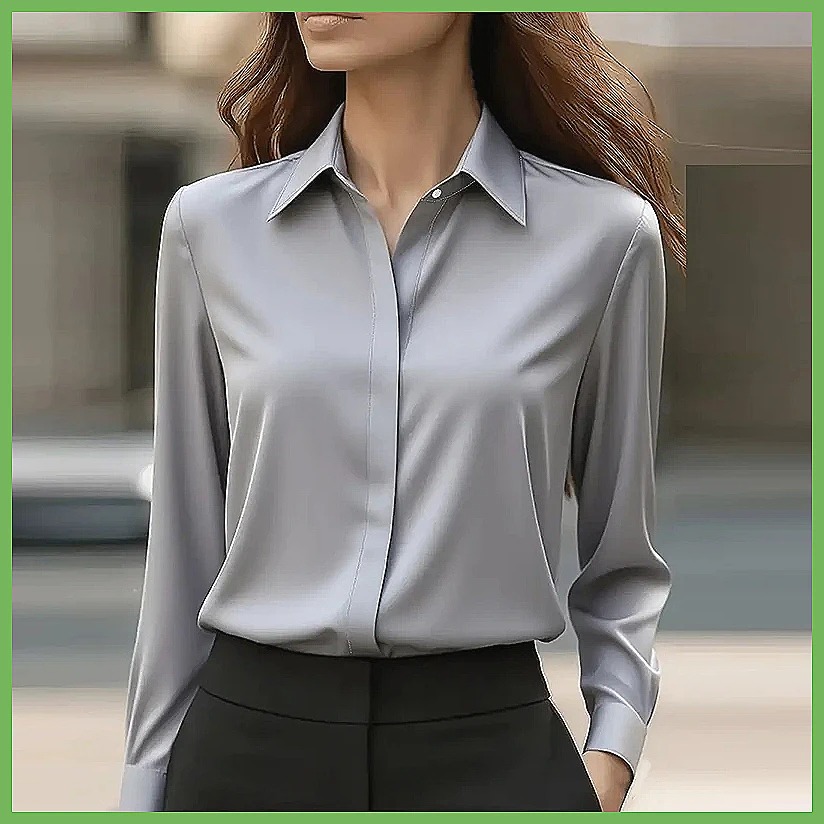 بلوزة نسائية جديدة للمكتب بأكم - مراجعة Shirts وسعره